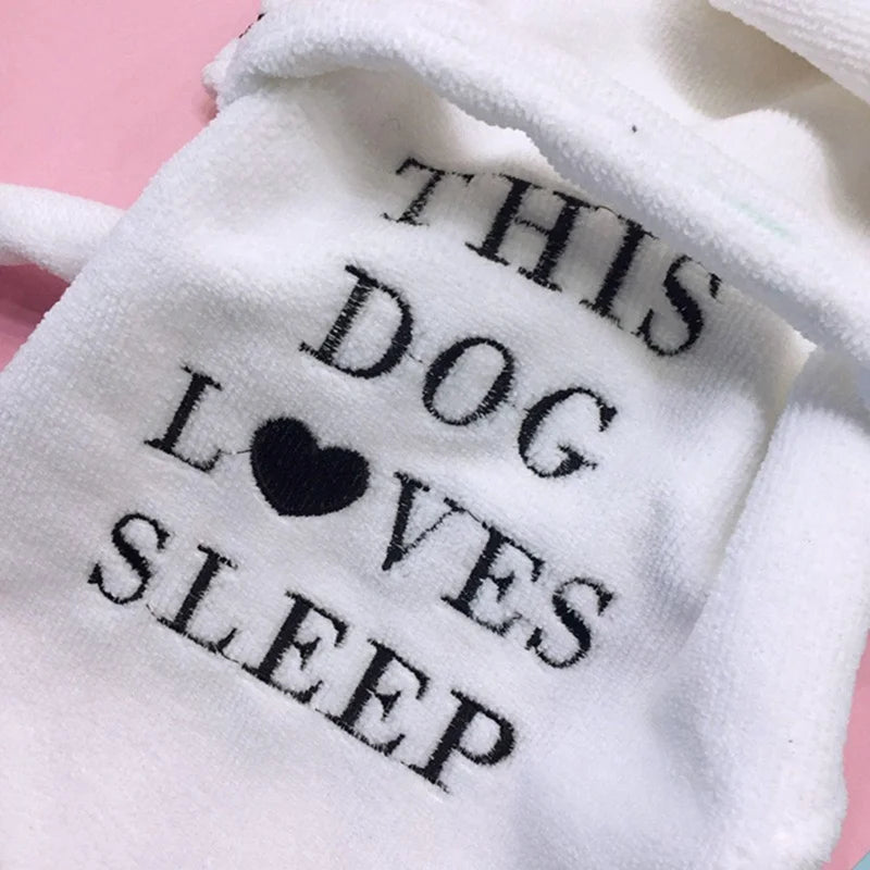 Pet Dog Hooded Robe