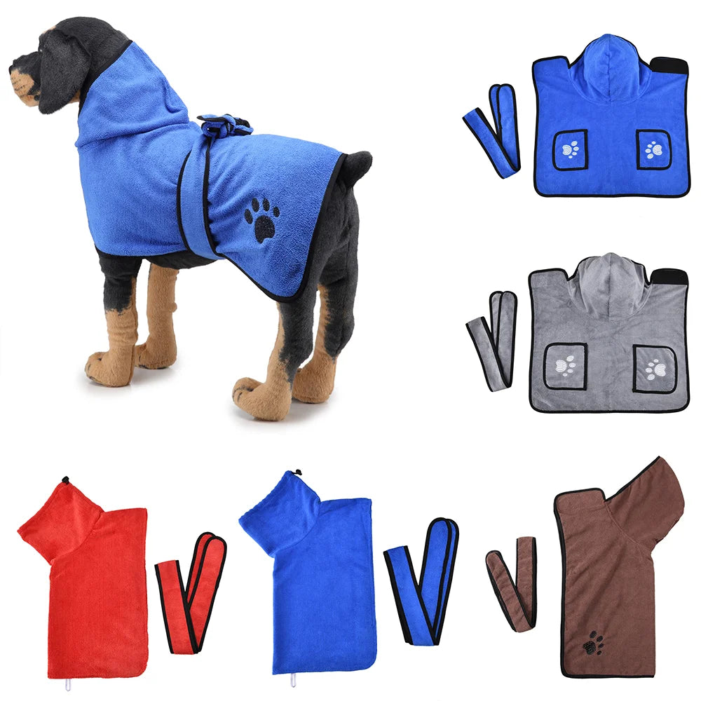Super Absorbent Dog Bathrobe Towel