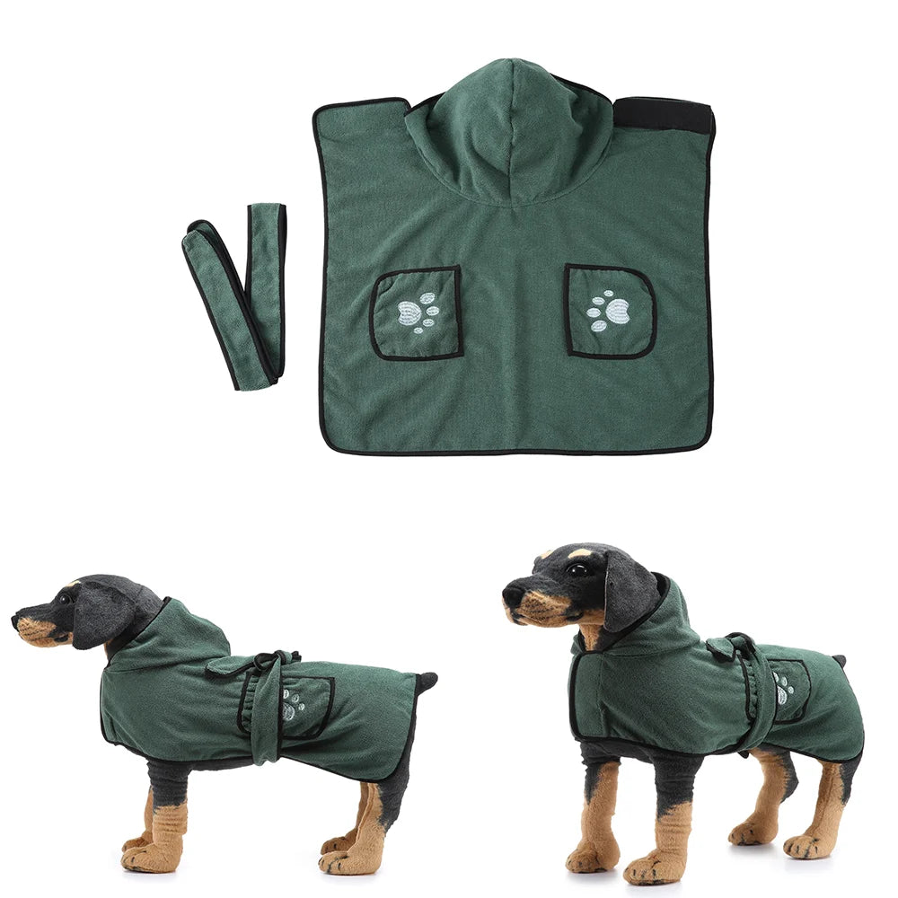 Super Absorbent Dog Bathrobe Towel